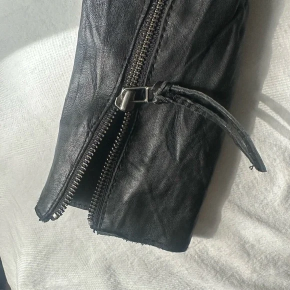 Kate Moss for Topshop Asymmetric Leather Jacket - Picture 6 of 12